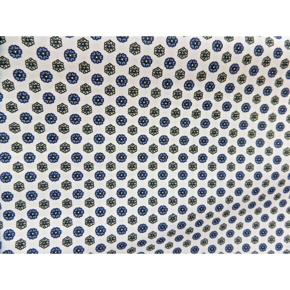 ANN TAYLOR MULTICOLOR IVORY FLORAL SHORT SLEEVE CAREER BLOUSE TOP SIZE: XL NWT - Picture 5 of 5